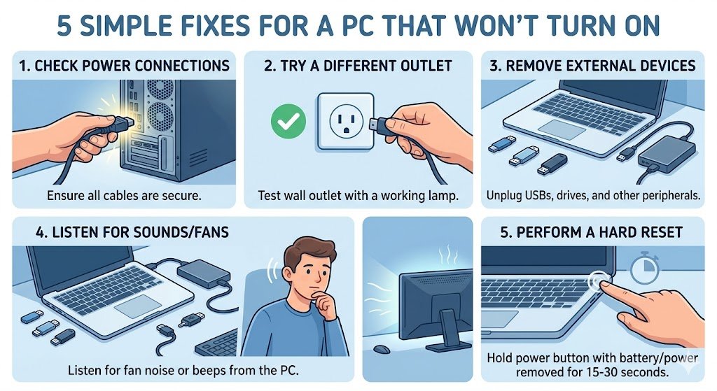 computer not turning on