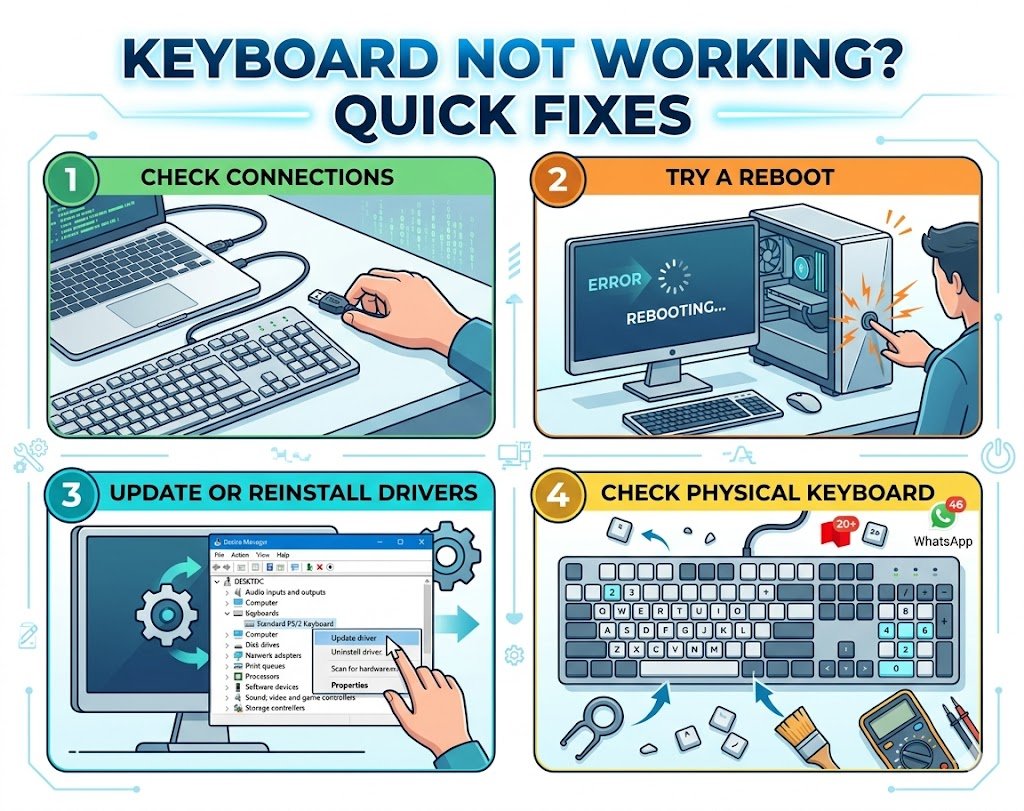 keyboard not working