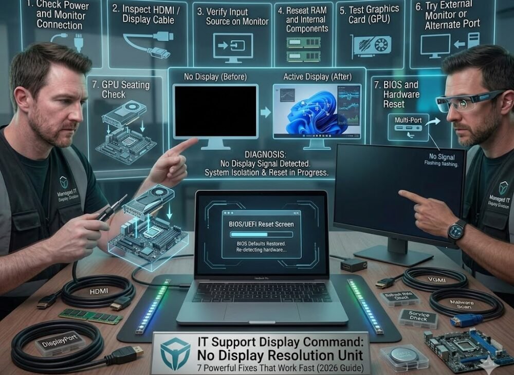 no display on monitor